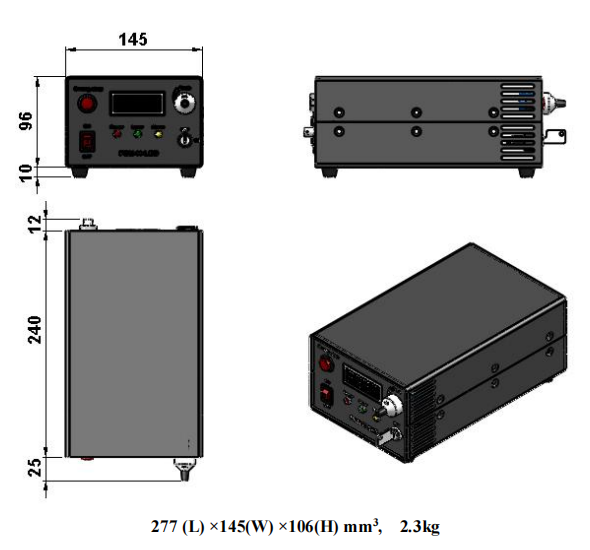 (image for) 1850nm High Stability Infrared Laser DPSS System